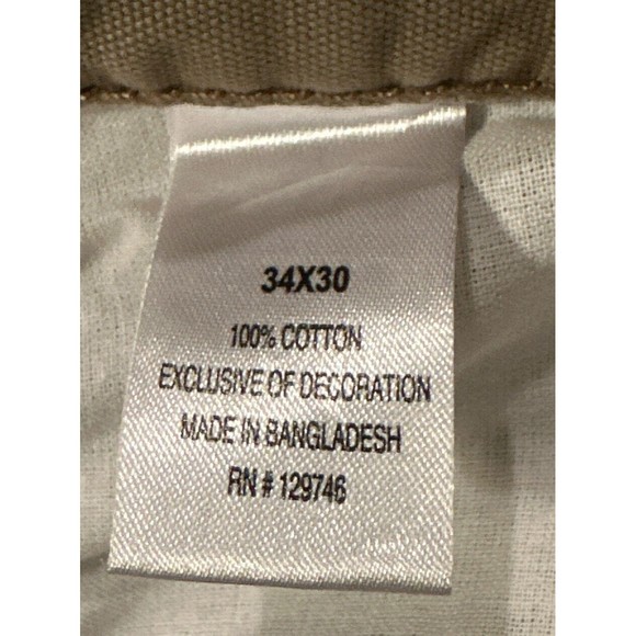 Blue Mountain Straight Leg Tan Carpenter Pants Mens Size 34x30 - Picture 4 of 6